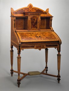 Desk, Herter Brothers Company, 1869-71 (dřevo)