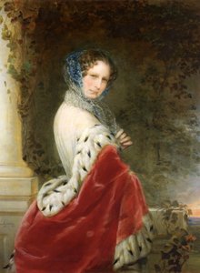 Portrét císařovny Alexandry Fjodorovny Charlotty Pruské, manželka císařů Mikuláše I. 1798-1860, 1852