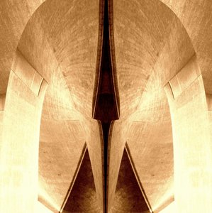 Sepia – architektonická symetrie od Christina Sillen