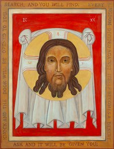 Ikona Svaté tváře, 2003 (vaječná tempera, plátkové zlato, dřevo)