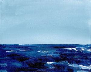 Hluboký modrý horizont