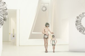 Futuristické minimalistické postavy od Christine von Diepenbroek