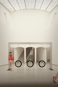 Houpačky z pneumatik „Red Shoes“ od Christine von Diepenbroek