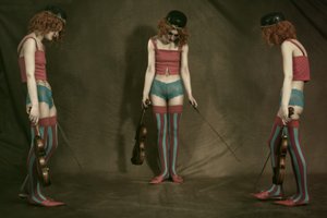 Tři melancholičtí houslisté od Christine von Diepenbroek