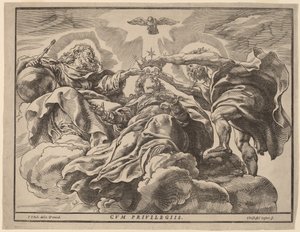 Korunovace Panny Marie od Christoffel Jegher after Sir Peter Paul Rubens