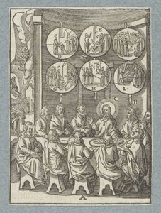 Kristus se naposledy zjevuje apoštolům od Christoffel van Sichem (II)