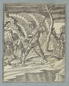 David porazí Goliáše od Christoffel van Sichem (II)