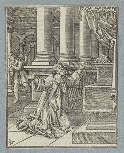 Davidovo pokání a trest od Christoffel van Sichem (II)