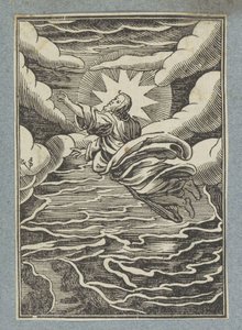 První den stvoření: oddělení mezi světlem a temnotou od Christoffel van Sichem (II)