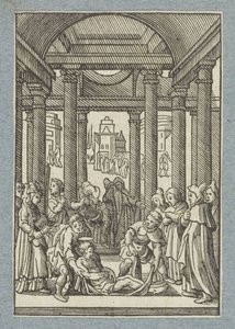 Pohřeb Štěpána od Christoffel van Sichem (II)