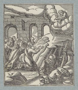 Volání Izraelitů o pomoc slyšel Bůh Otec od Christoffel van Sichem (II)
