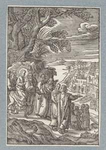 Vjezd do Jeruzaléma od Christoffel van Sichem (II)