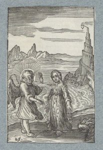 Dítě taje pod horkým dechem anděla Pia Desideria (název série) od Christoffel van Sichem (II)