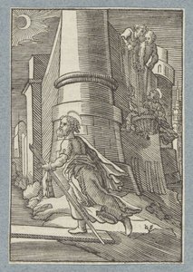Paulův let z Damašku od Christoffel van Sichem (II)