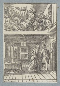 Vylití Ducha svatého od Christoffel van Sichem (II)