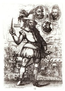 Portrét Francoise Ravaillaca, vraha Jindřicha IV. (1553-1610) (čb fotografie) od Christoffel van the Elder Sichem