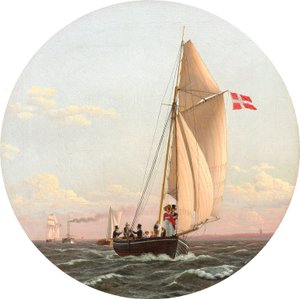 Dánština: Plavba z Kodaně do Charlottenlundu Plavba z Kodaně do Charlottenlundu od Christoffer Wilhelm Eckersberg