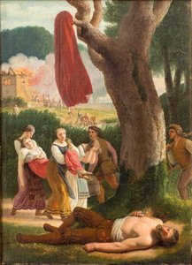 Hagbard a Signe, před rokem 1820. od Christoffer Wilhelm Eckersberg
