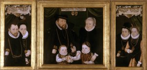 Triptych Johanna Wilhelma von Sachsen, 1587 od Christoph Leutolph