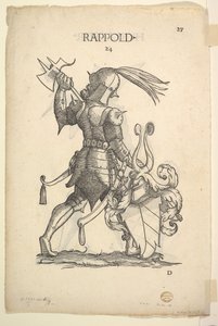 Hurlacher recto a Rappold verso Families, od Paula Hectora Mairs Berich..., polovina 16. století. od Christoph Weiditz