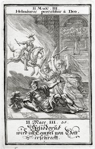 Bůh děsí Heliodora v chrámu, 2 Makabejské (3:21-28), 1695