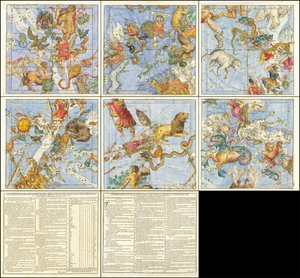 Globi Coelestis in Sex Tabulas Planas Redacti Descriptio od Christoph Weigel the Elder