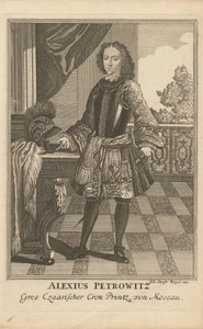 Portrét careviče Alexeje Petroviče z Ruska 1690-1718, 1710 od Christoph Wiegel