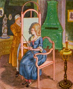 Siluetař / Siluetařka (barevná litografie)