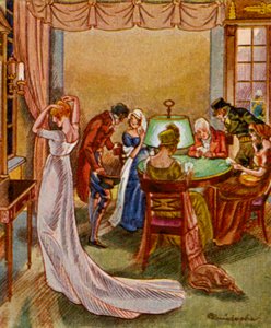 Spielkasino / Casino (barevná litografie)