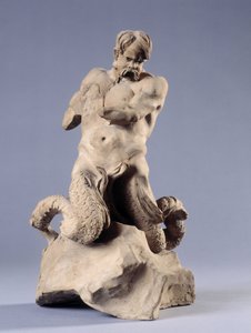 Triton. Kamenná socha