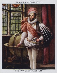 Sir Walter Raleigh (barevné lito)