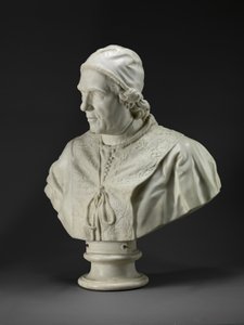 Papež Klement XIV (1705-74) kolem 1772-76 (mramor) od Christopher (attr.to) Hewetson