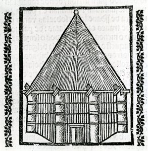 Chata z „Obecné historie Indie“ 1547