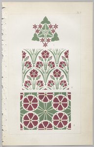 Umění dekorativního designu: s dodatkem uvádějícím hodiny dne, kdy se květiny otevírají, vydalo Day & Son, Londýn, 1862 od Christopher Dresser