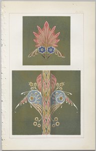 Umění dekorativního designu: s dodatkem uvádějícím hodiny dne, kdy se květiny otevírají, vydalo Day & Son, Londýn, 1862 od Christopher Dresser