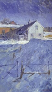 Zima v Silver Lodge (olej na plátně) od Christopher Glanville