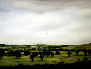 Anglická krajina od Christopher Richard Wynne Nevinson
