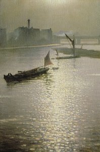 From Waterloo Bridge: Sun Bursting through Fog, c.1924 od Christopher Richard Wynne Nevinson