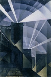 První světlomety na Charing Cross od Christopher Richard Wynne Nevinson
