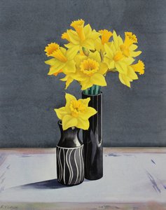 Zátiší narcisy (akvarel na papíře) od Christopher Ryland