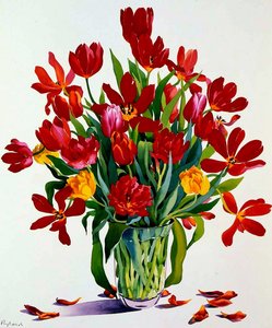 Tulipány (wc na papíře) od Christopher Ryland