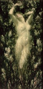Blodeuwedd, kolem 1925-30 (olej na plátně)