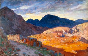 „Západ slunce ve velšských kopcích“, 1893-1934