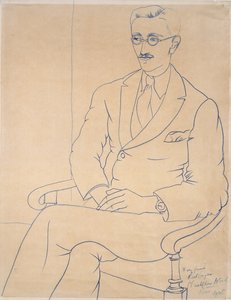 Portrét Geralda Reitlingera, 1926 od Christopher Wood