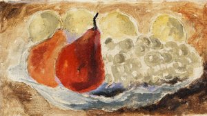 Shell, Dish and Fruit, c.1922 (olej na palubě) od Christopher Wood