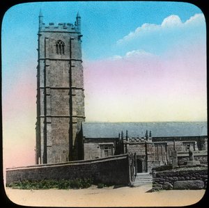 St Buryan Church, Cornwall, konec 19. nebo začátek 20. století