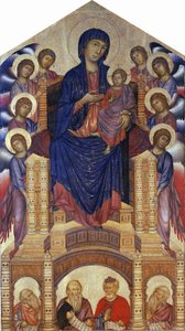 Santa Trinita Maestà (Madona s osmi anděly, Madona s dítětem na trůně, Santa Trinita Madonna)