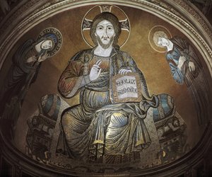 Kristus ve velebnosti. Mozaika