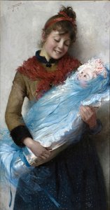 Primo amore První láska, 1889. od Cipriano Cei