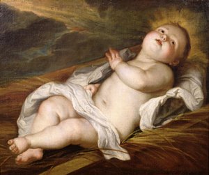 Jezulátko od Circle of Anthony van Dyck